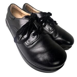 Alegria Kim 640 Black Leather Casual Comfort Shoes Sz 36 Work Whimsigoth Velvet